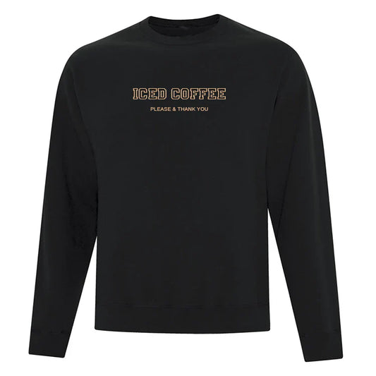 Crewneck "Iced Coffee" brodé