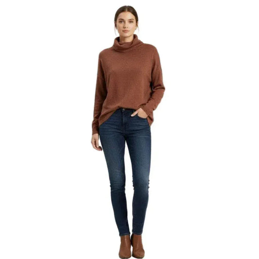 Chandail col roulé femme