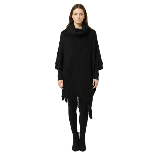 Poncho col montant