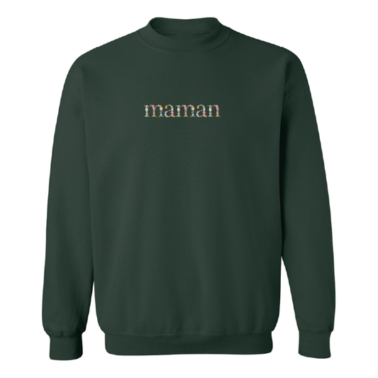Crewneck "Maman" brodé