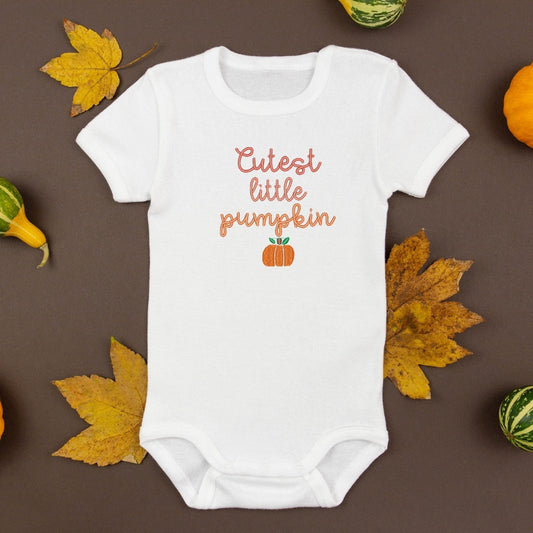 Cache-couche "Cutest Little Pumpkin" brodé