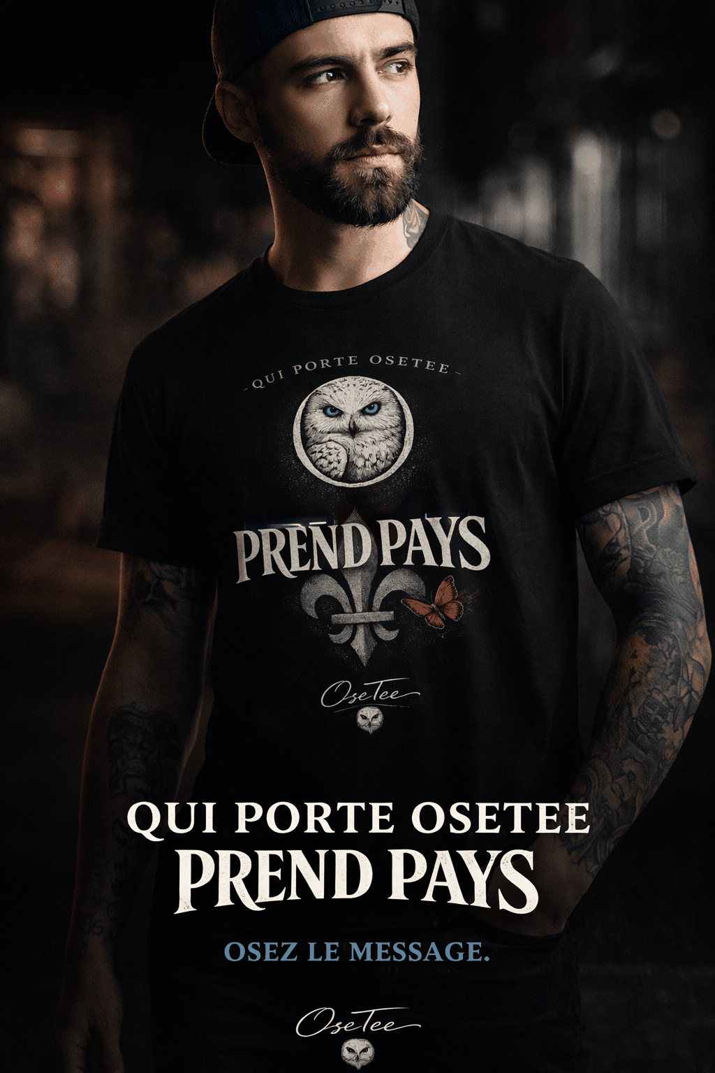 OseTee – T-shirt Unisexe Prend Pays | Collection Identité Québécoise
