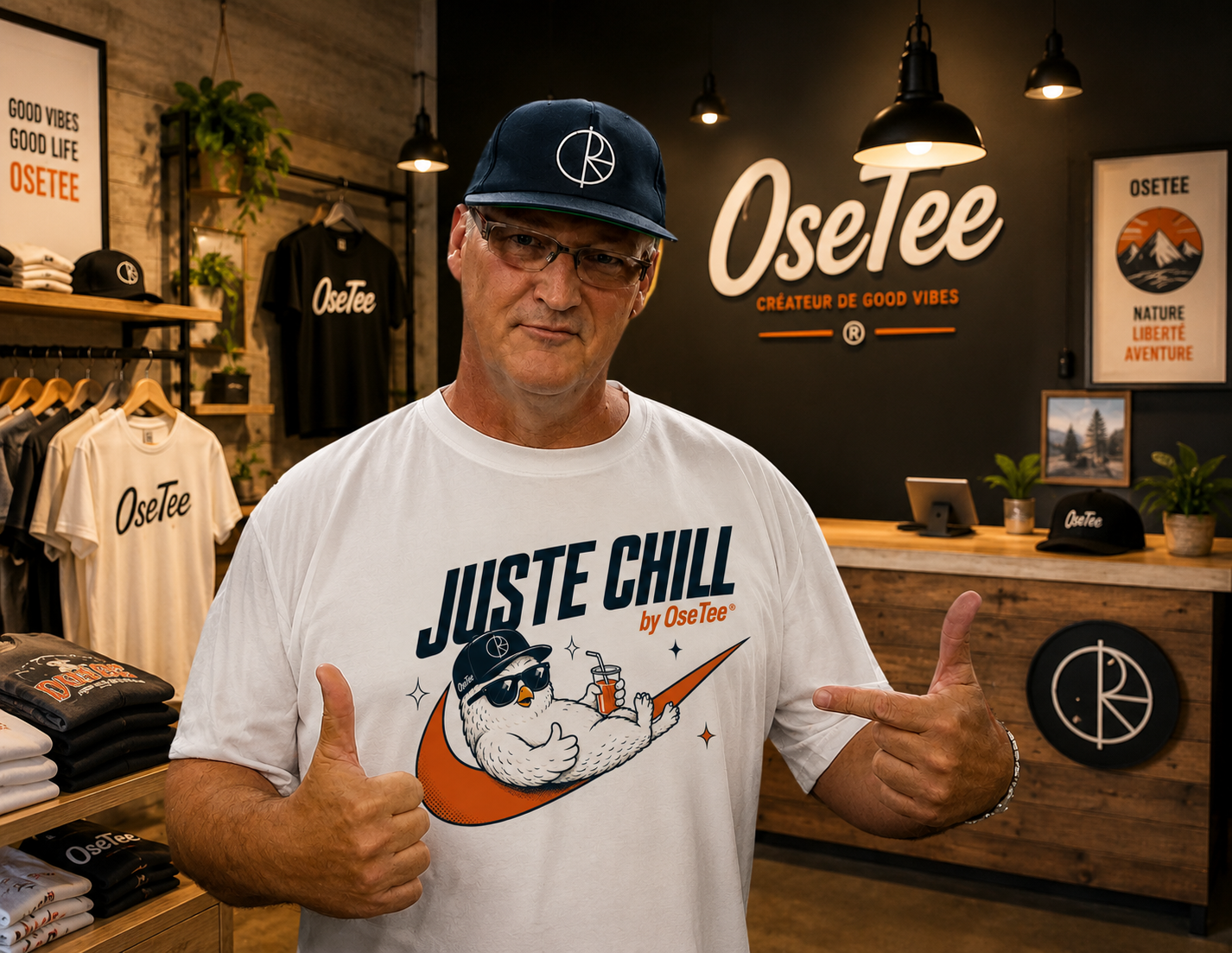 Juste Chill™ by OseTee | T-Shirt Humour Unisexe Premium