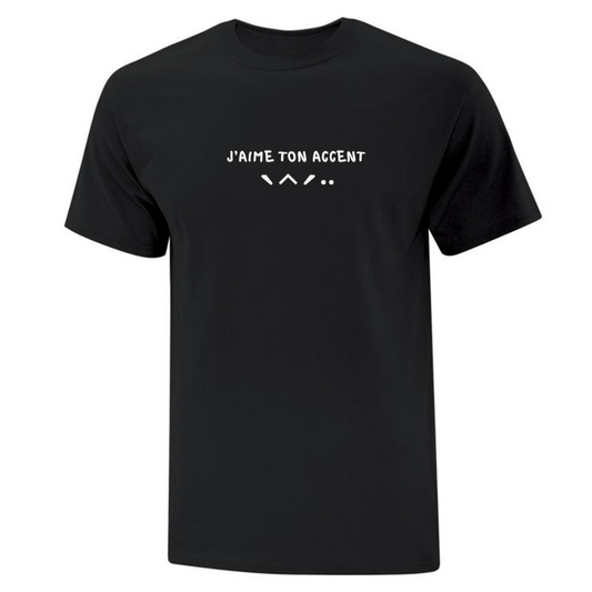 T-shirt "J'aime Ton Accent" brodé