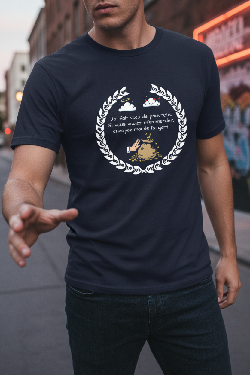Jai Fait Vœu De Pauvreté T Shirt