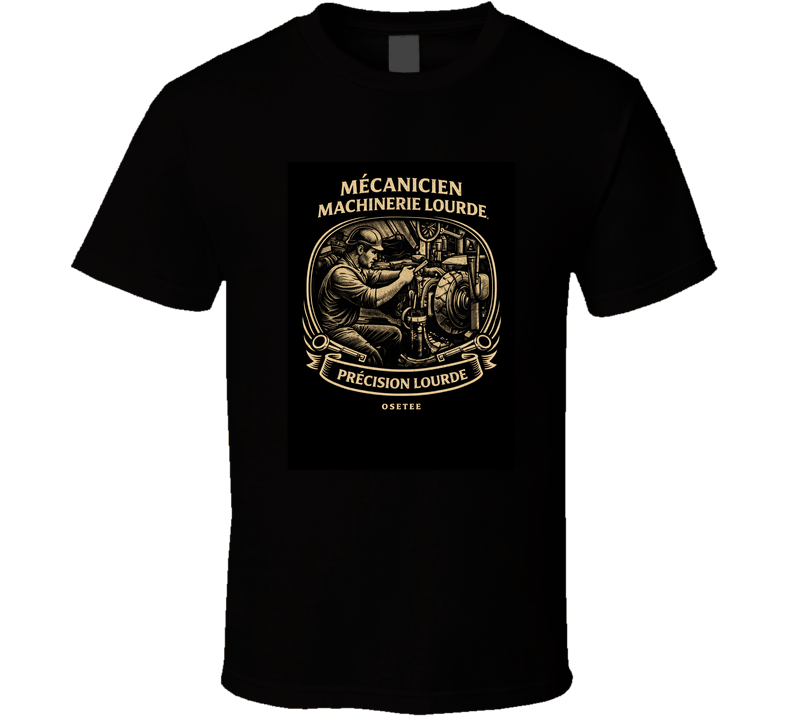 Mécanicien Machinerie Lourde T Shirt