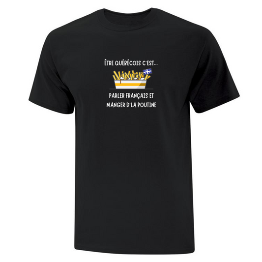 T-shirt "Poutine" imprimé