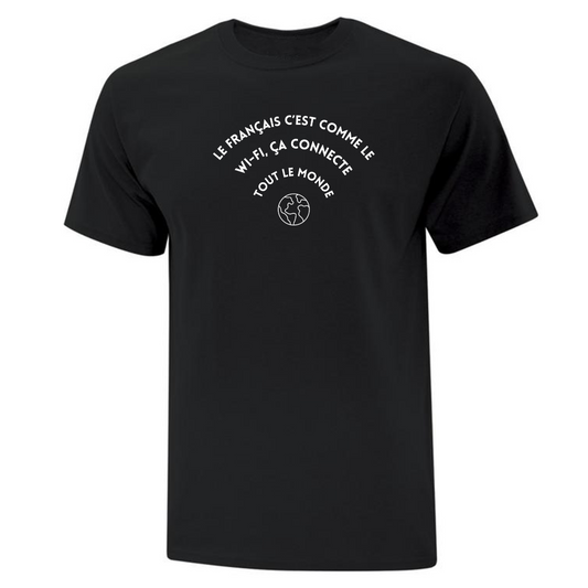 T-shirt WI-FI imprimé