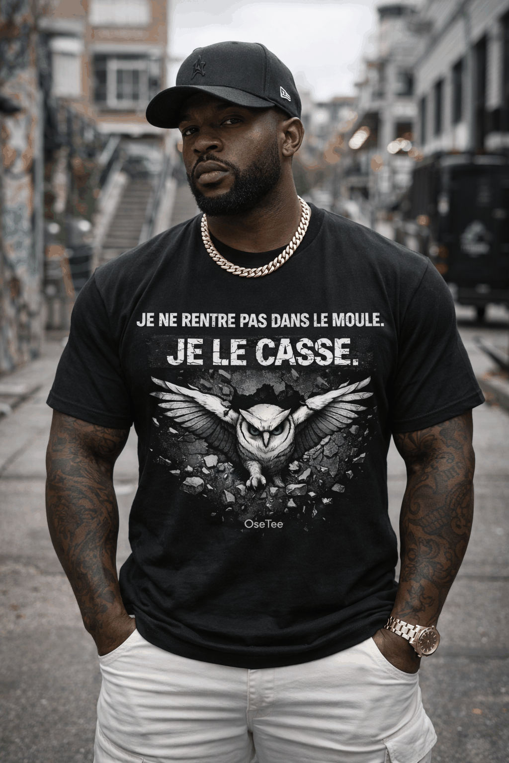 T-Shirt unisexe streetwear léger et confortable collection Humeur OseTee avec message audacieux