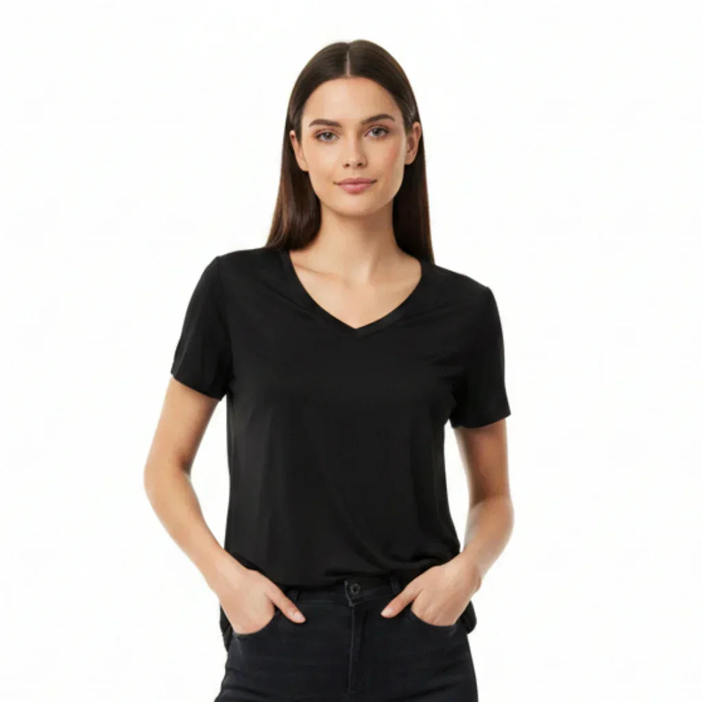Blouse col V