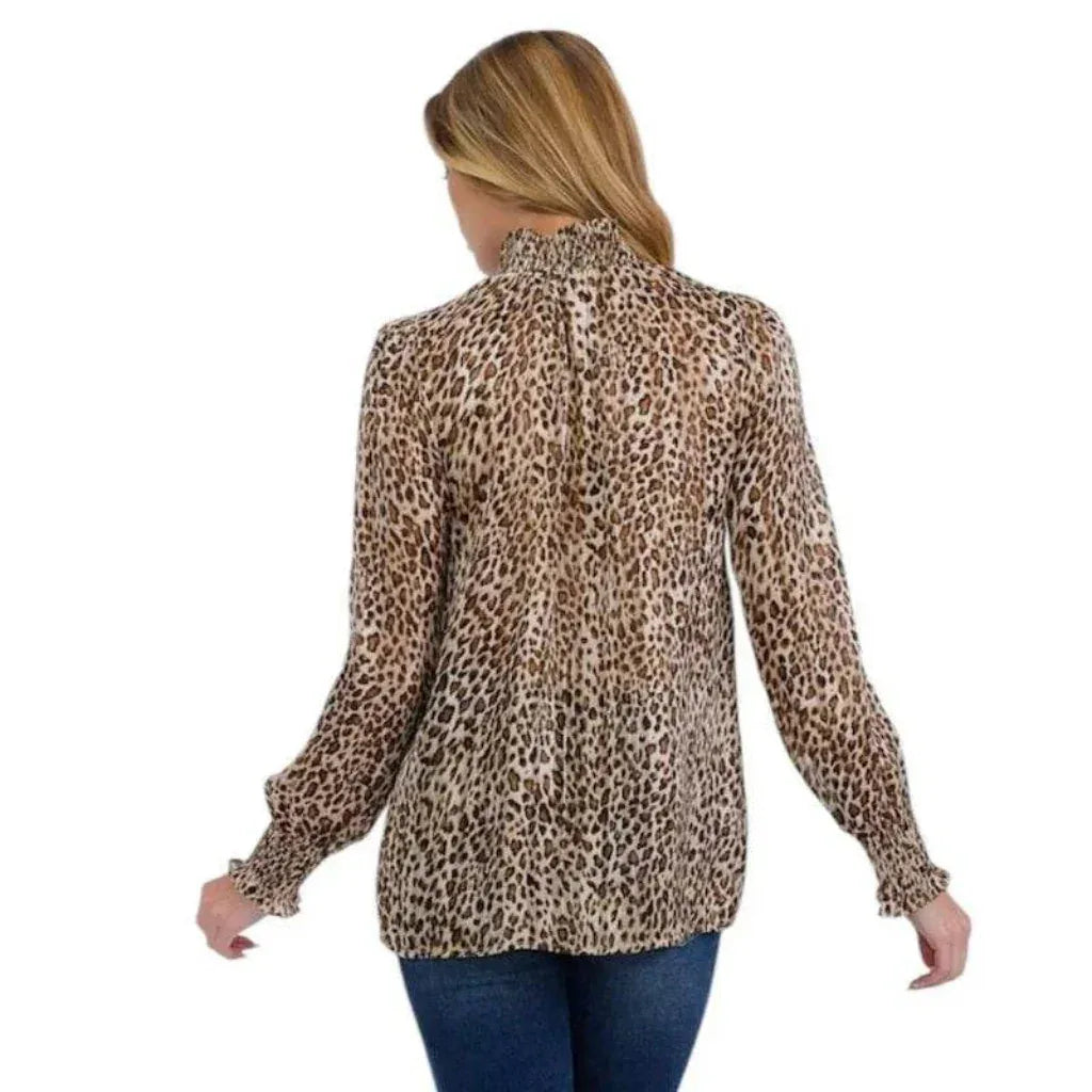 Blouse imprimée léopard