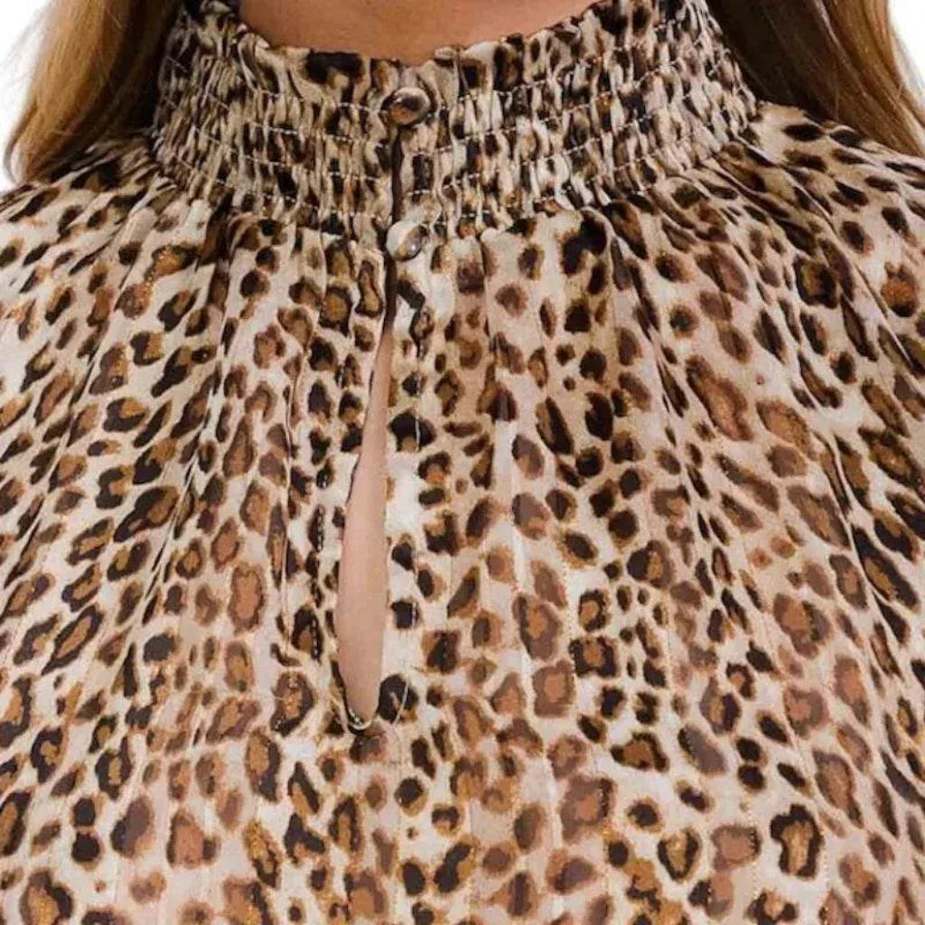 Blouse imprimée léopard
