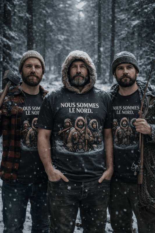 T-shirt unisexe Québécois "Nous sommes le Nord" avec humour et style streetwear OseTee