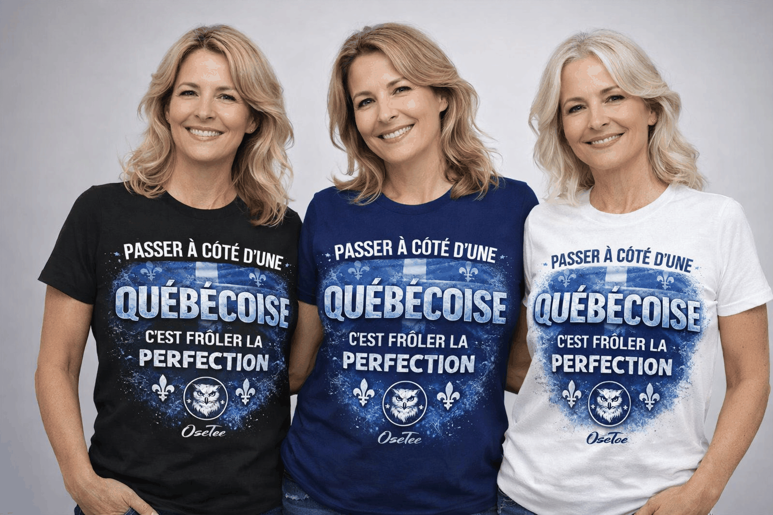 T-shirt classique unisexe Passer a cote d une Quebecoise fierté québécoise coupe structurée coton durable