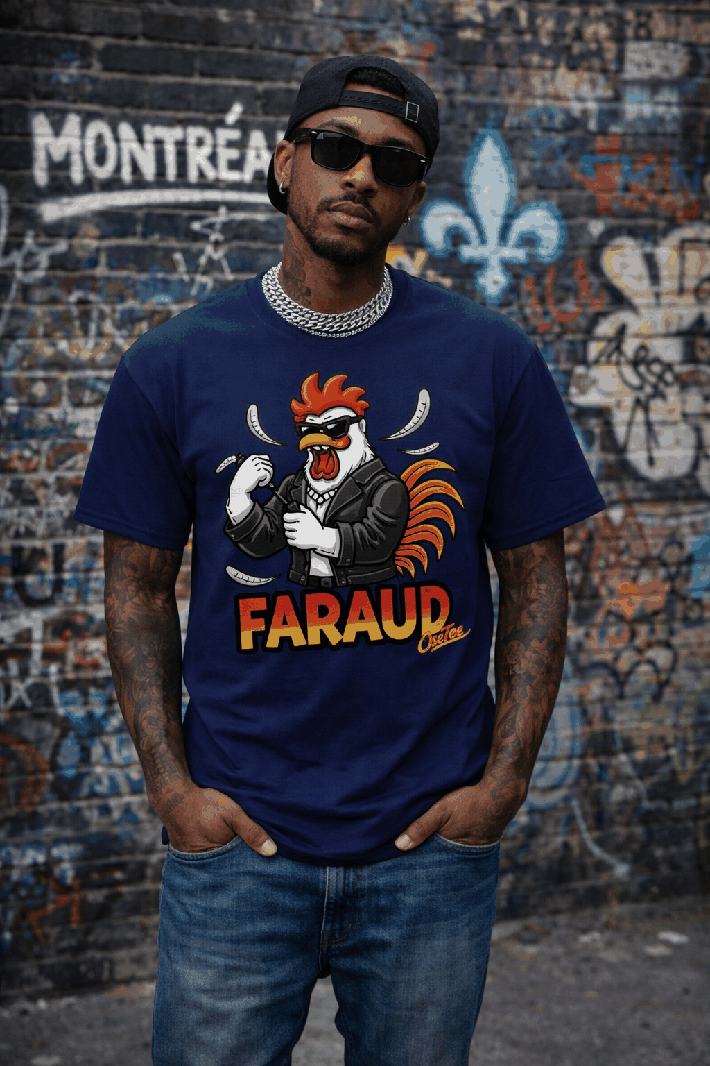Faraud T-shirt classique unisexe streetwear léger et confortable OseTee