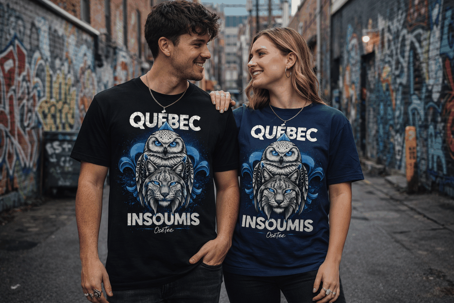 T-Shirt Québec Insoumis unisexe coupe classique identité québécoise fierté durable et confortable