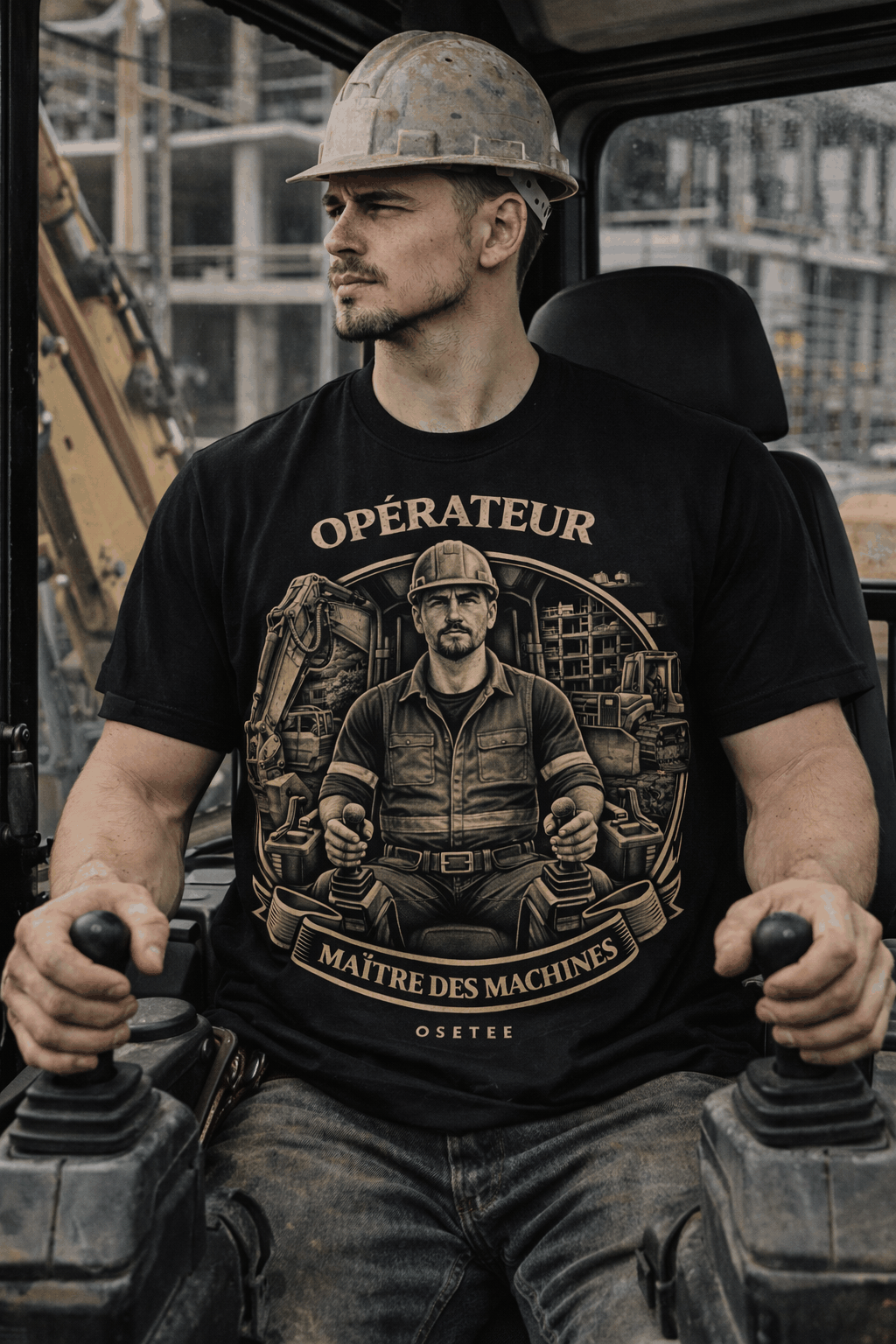Opérateur T Shirt collection celebrating Quebec workers with premium comfortable streetwear style
