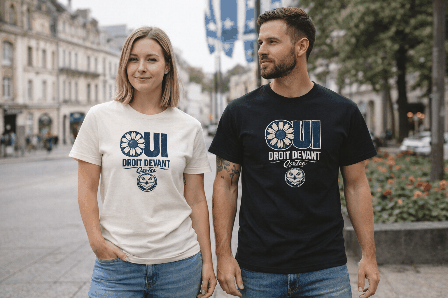 T-Shirt Identité Québécoise unisexe classique durable et confortable with Quebec pride design