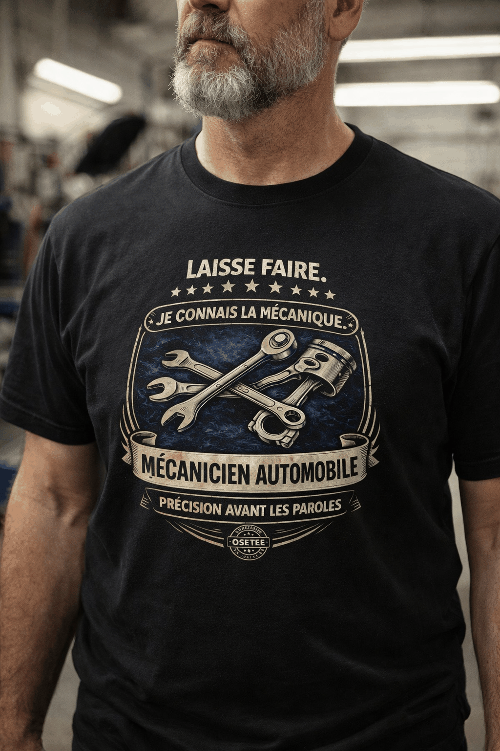 T-shirt Mécanicien Automobile style streetwear fierté québécoise confortable et durable