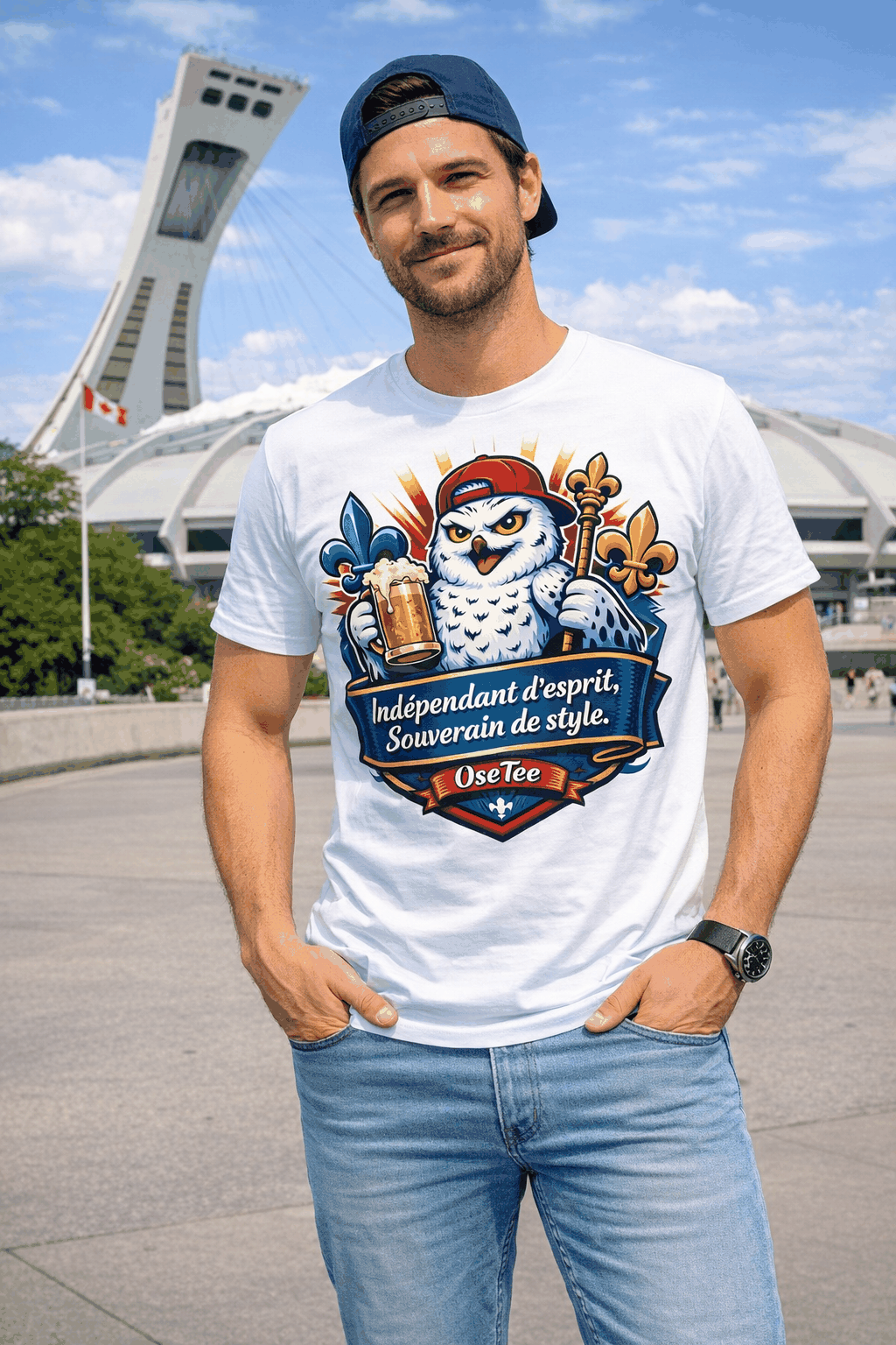 T-Shirt Identité Québécoise classique unisexe durable et confortable avec coupe structurée