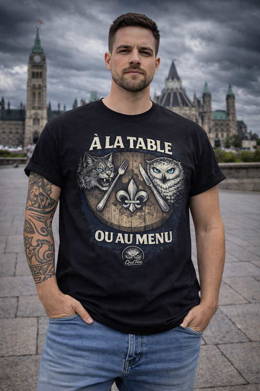 A la table ou au menu.T-shirt classique unisexe