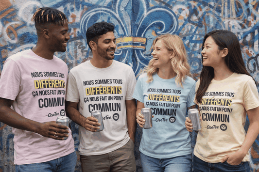 T-shirt unisexe streetwear léger et confortable avec design exclusif OseTee, coupe moderne et attitude urbaine