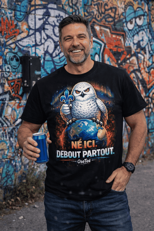 T-Shirt identitaire Québécoise classique unisexe durable et confortable