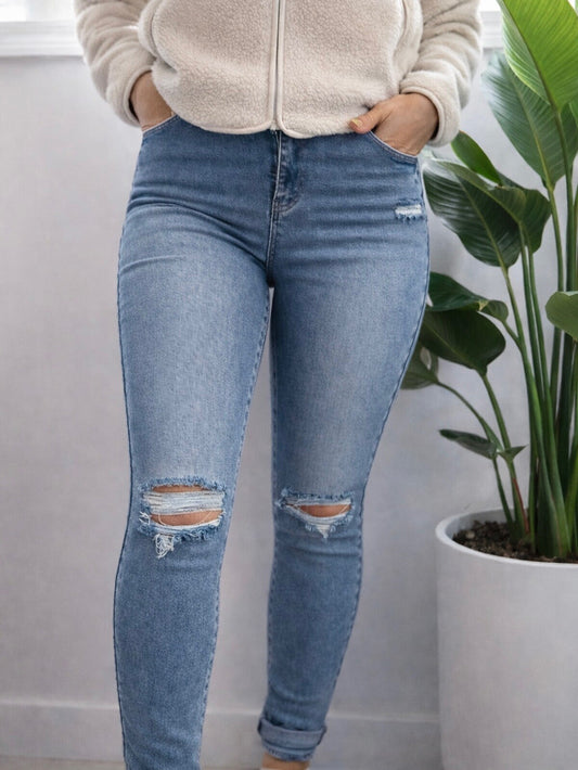 Jeans foncé - Troué