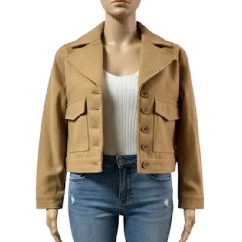 Manteau laine court