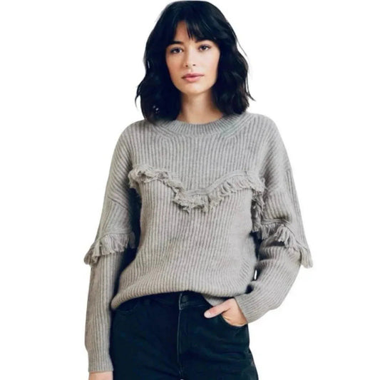 Pull avec frange