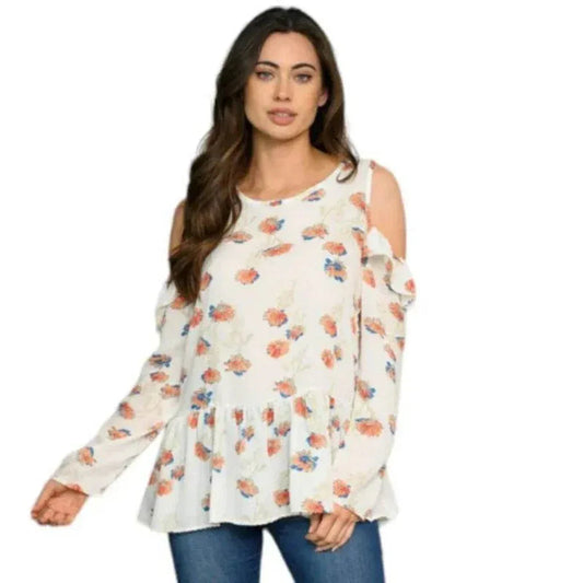 Blouse C'est Elle fleurie