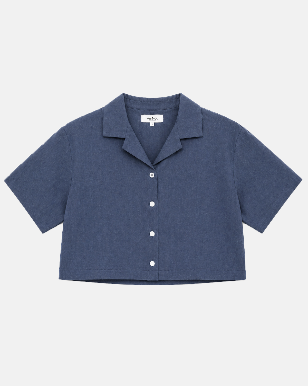 Chemise écourté ample effet lin