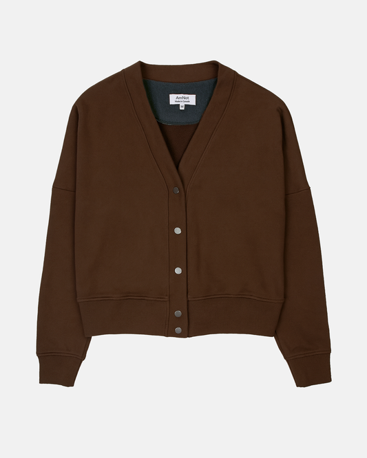 Cardigan crop en coton bio