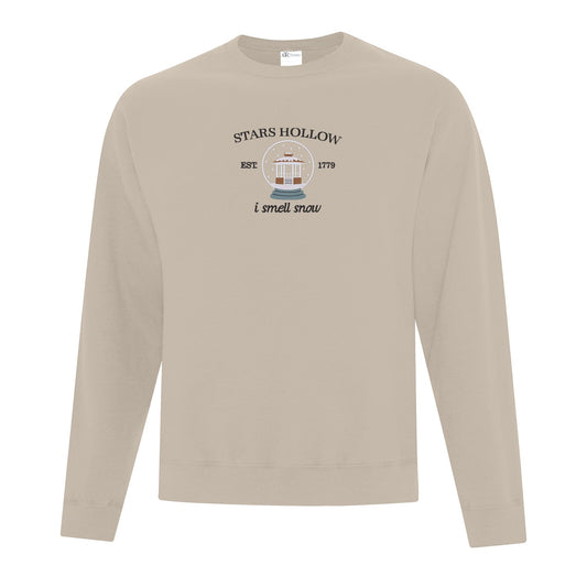 Crewneck "I smell snow" brodé