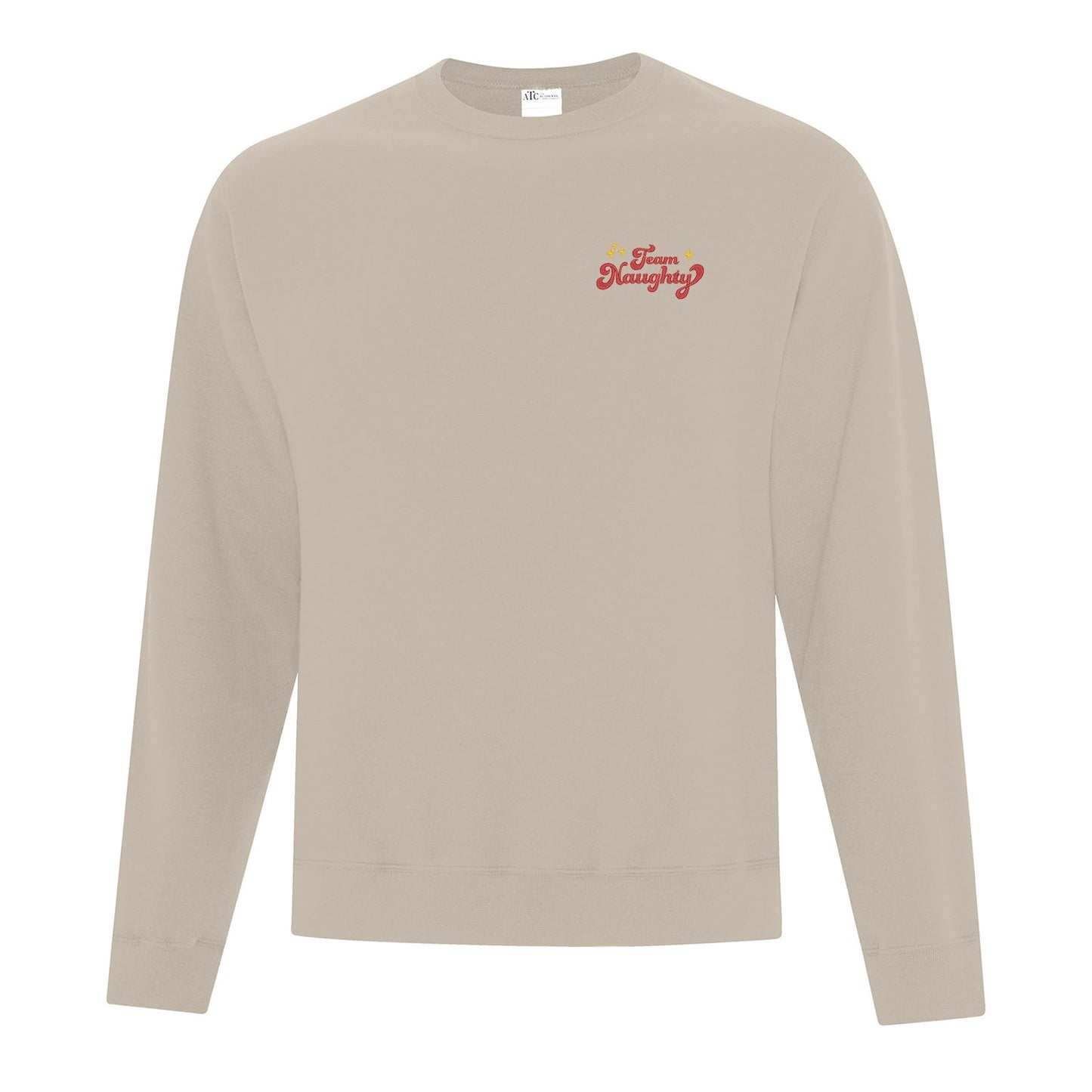 Crewneck "Team Naughty" brodé