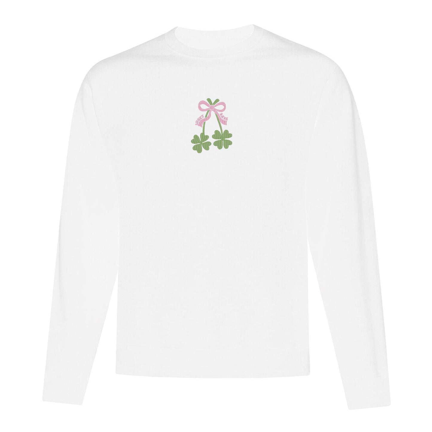 Crewneck "Lucky Babe" brodé