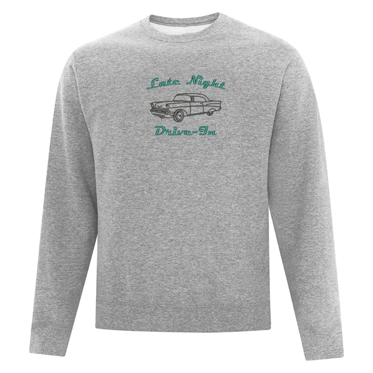 Crewneck "Late Night Drive-In" brodé