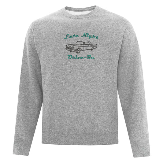 Crewneck "Late Night Drive-In" brodé