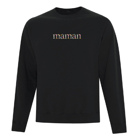 Crewneck "Maman" brodé