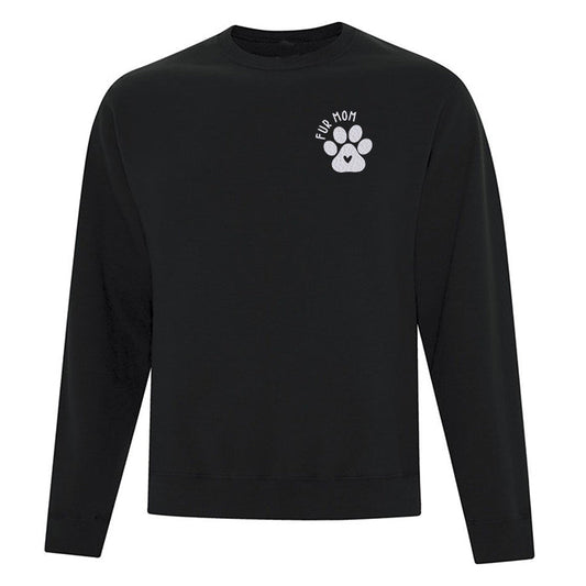 Crewneck "Fur Mom" brodé