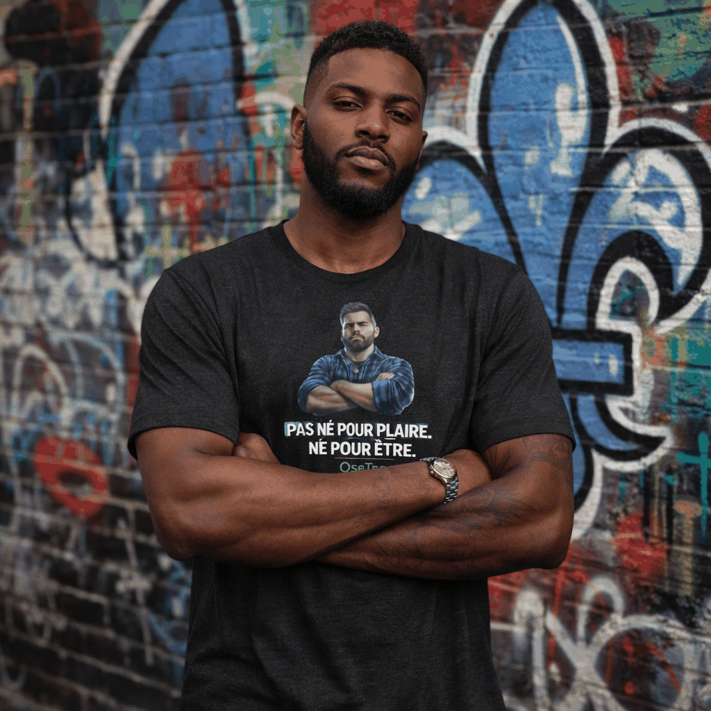 T-shirt unisexe léger et confortable avec design streetwear OseTee collection Humeur