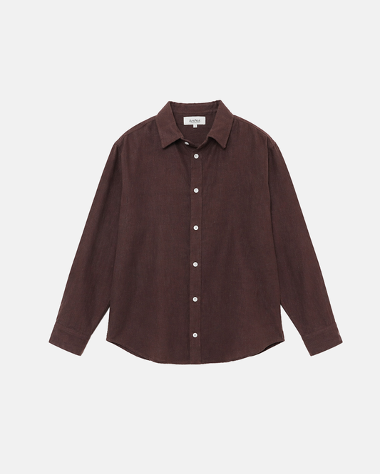 Chemise classique effet lin
