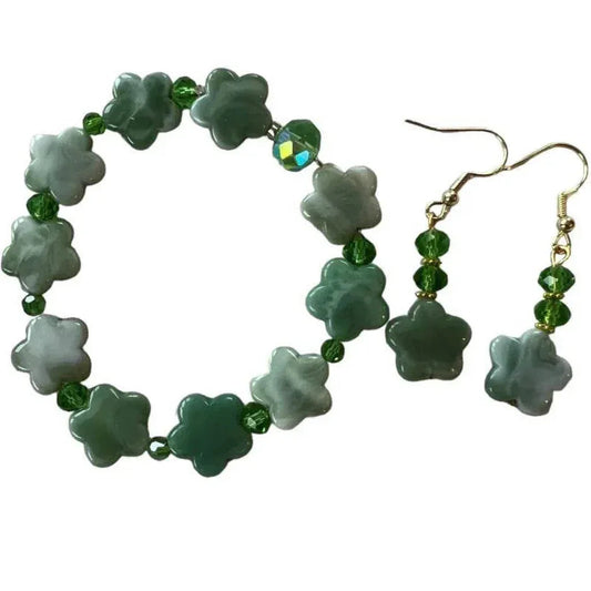 Bracelet et boucle d'oreille étoile