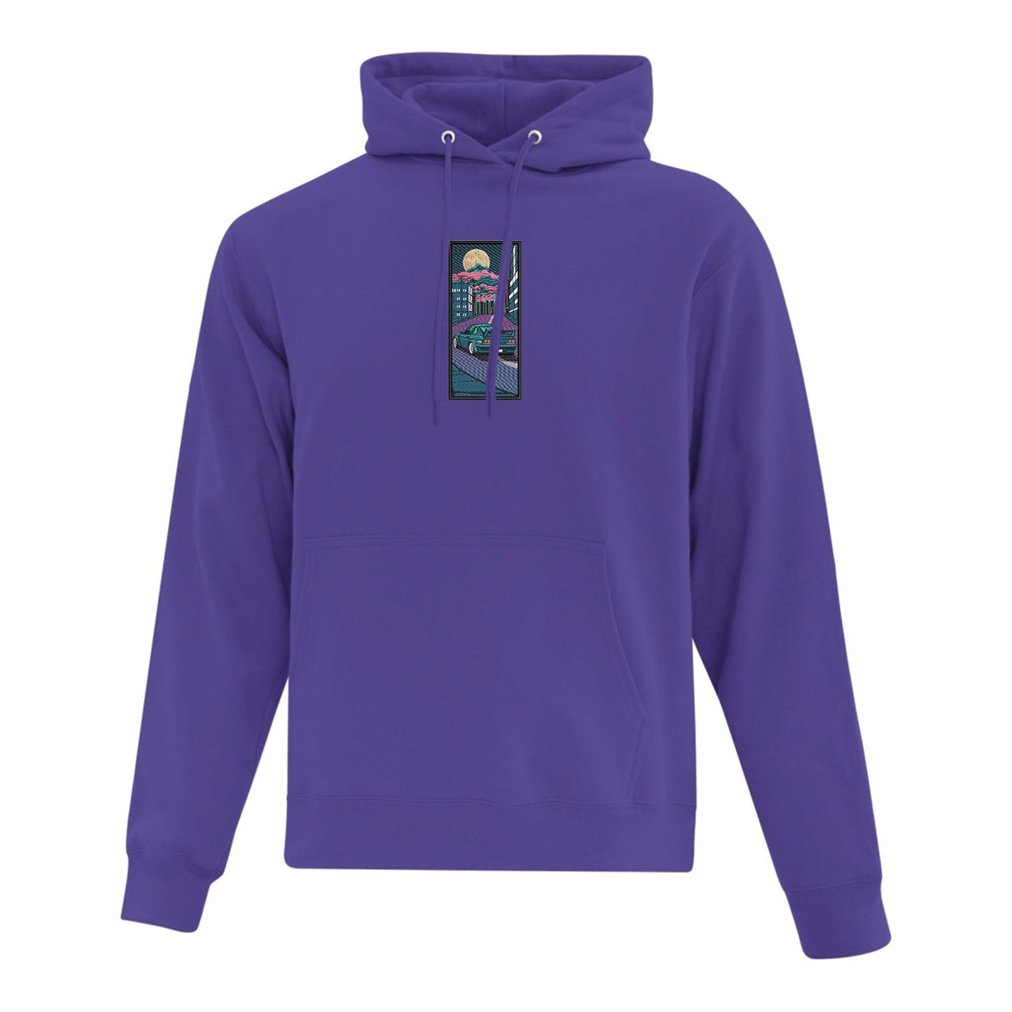 Hoodie Nuit au Japon brodé