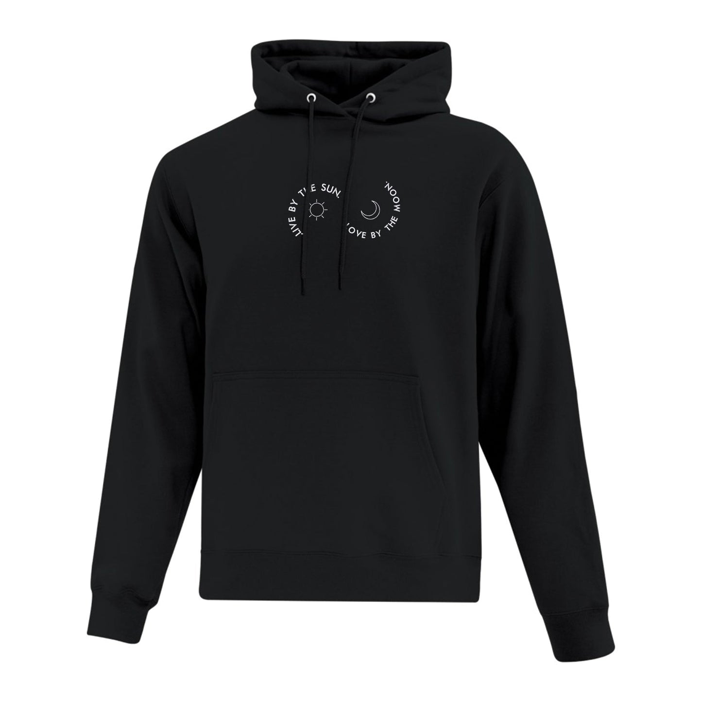 Hoodie "Live By The Sun" brodé