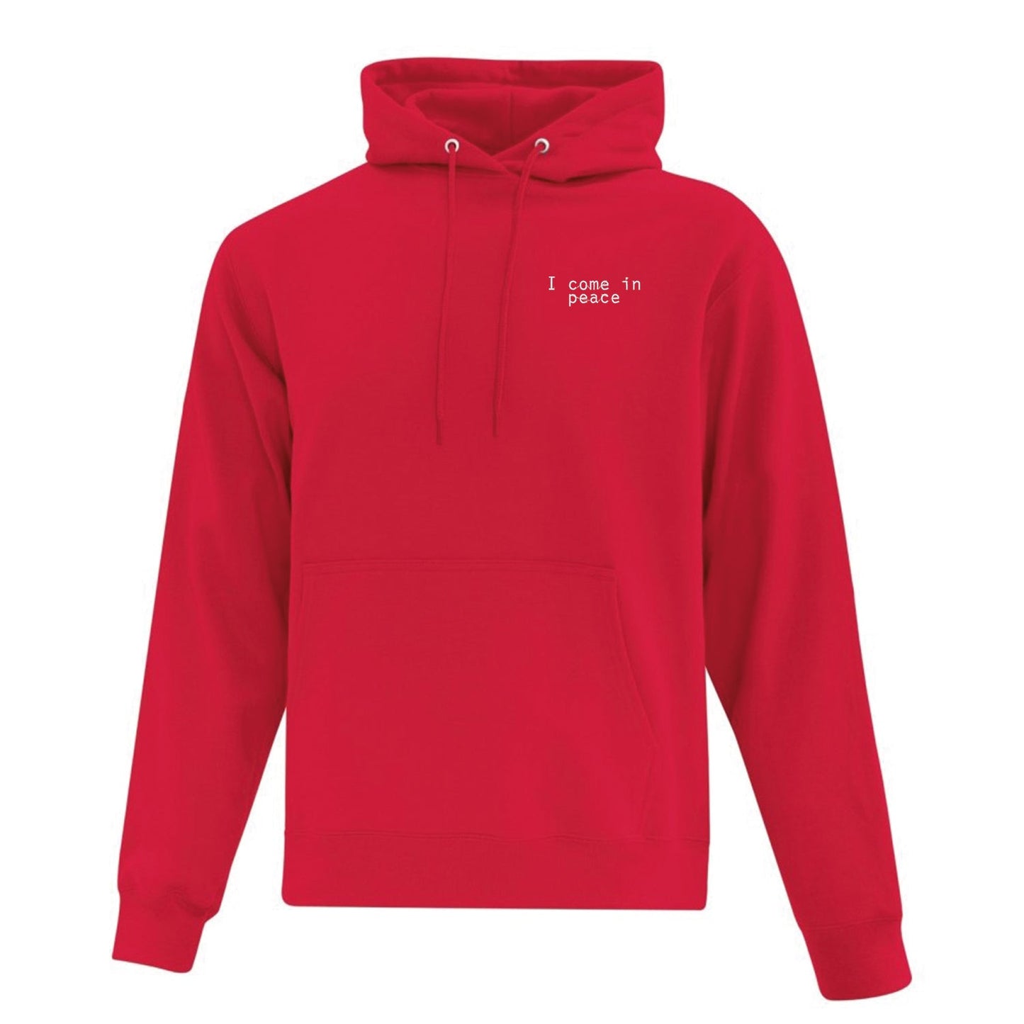Hoodie "I Come In Peace" brodé