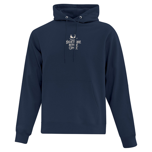 Hoodie "Nightmare Before Coffee" brodé