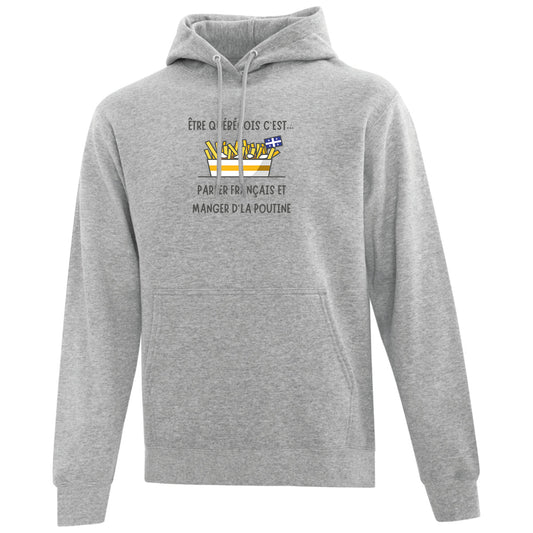 Hoodie Poutine imprimé