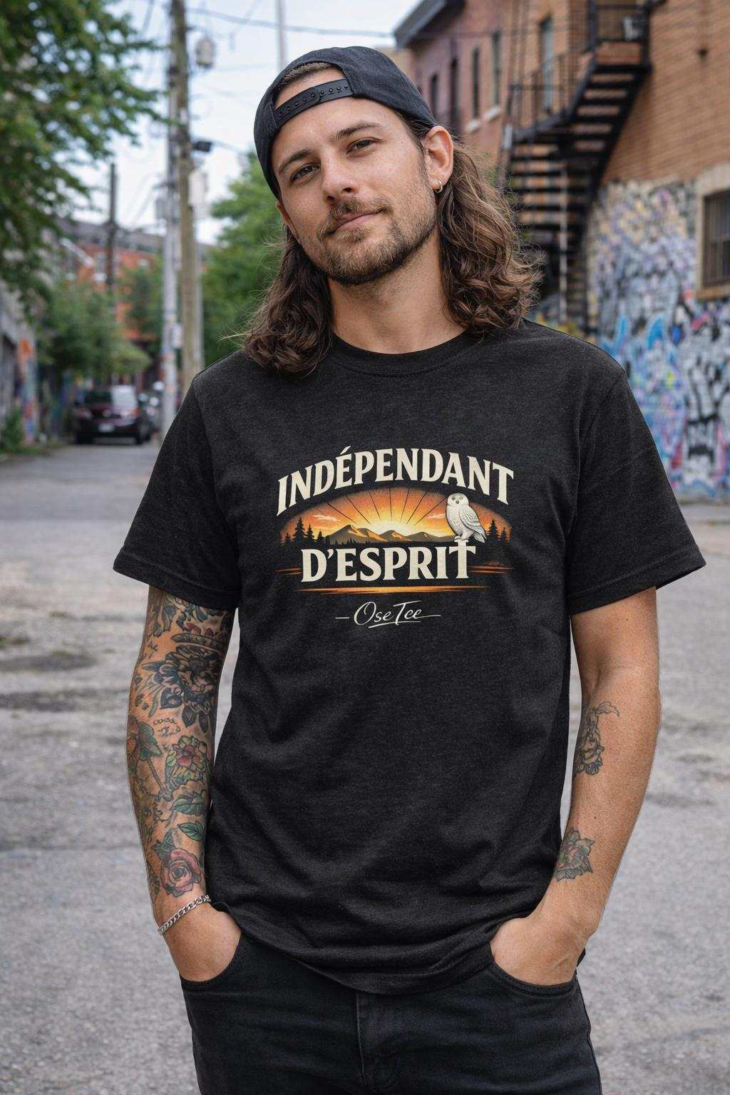 Unisexe T-Shirt Identité Québécoise classique gris avec impression de fierté québécoise