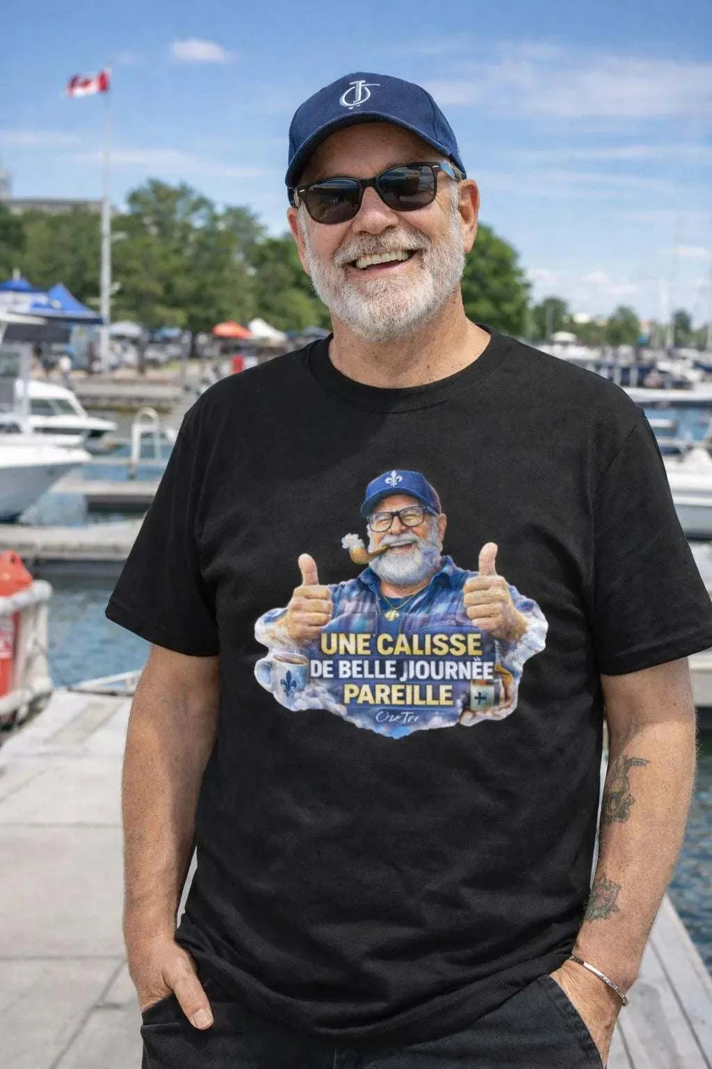 T-Shirt Identité Québécoise unisexe avec message fier et design classique